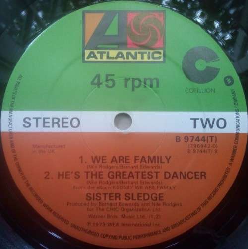 SISTER SLEDGE - WE ARE FAMILY 12" VINYL
