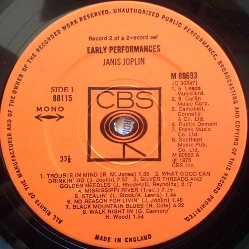 JANIS JOPLIN - JANIS - 2 X VINYL LP