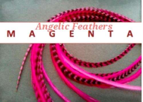 FEATHER HAIR EXTENSIONS - MAGENTA