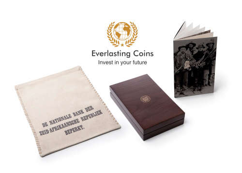 2020-KRUGERRAND: LOST HOARD-ZAR POUND SET 1/2 OU and 1/10 KR XF DOD - Once in a lifetime opportunity