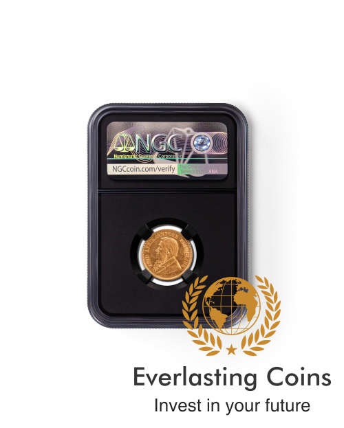 2020-KRUGERRAND: LOST HOARD-ZAR POUND SET 1/2 OU and 1/10 KR XF DOD - Once in a lifetime opportunity