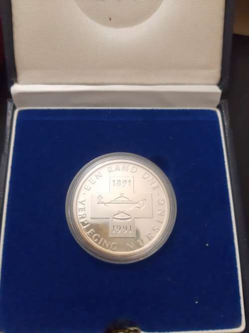 1991 Proof Protea R1 Coin