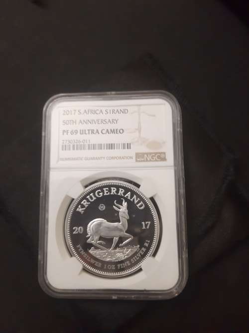 2017 Proof 50th Anniversary Krugerrand NGC Grade PF 69 Ultra Cameo