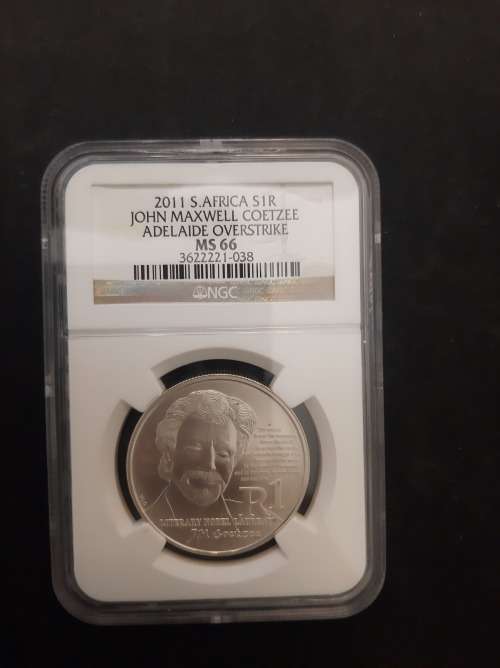 2011 Silver Protea R1 J.M.Coetzee NGC MS66