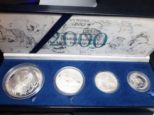 2000 Silver Wildlife Proof Coin Set The Lion #294