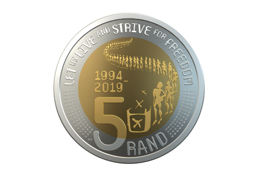 Circulated Condition 2019 Commemorating 25 Years Of Democracy 6 Coin Circulation Set