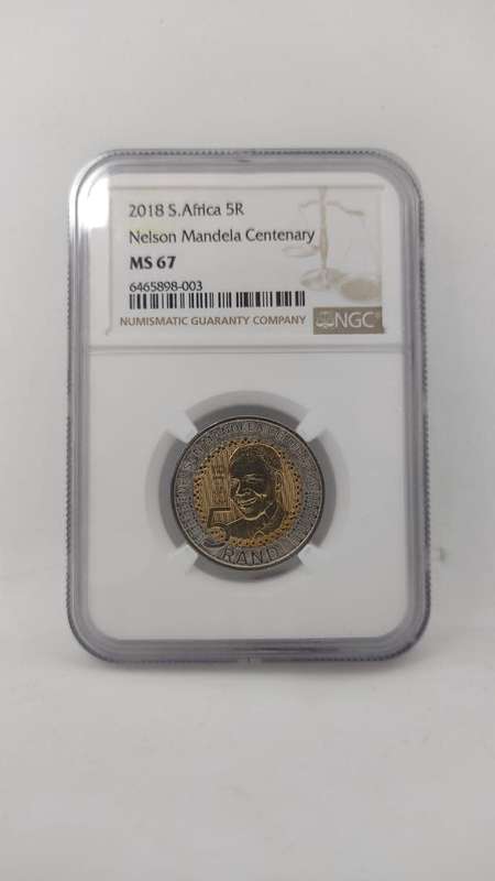 MS 67 2018 SOUTH AFRICA 5R