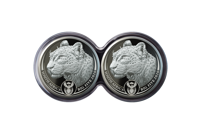 2020 Silver Double Leopard Coin Set * Still sealed