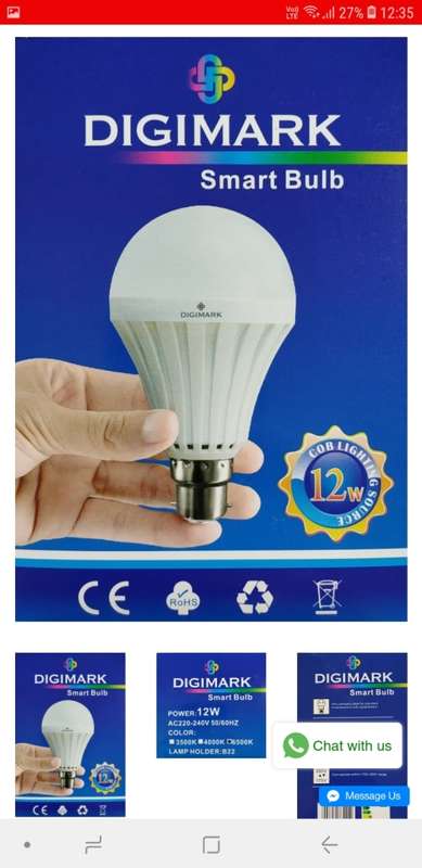 Smart Bulb for the home with built in battery. Your room lights will be on during load shedding