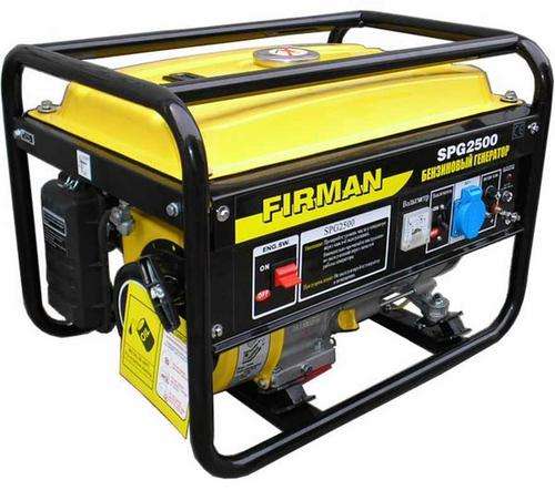 FIRMAN SPG2500 GENERATOR - 2200WATT - GOOD AS NEW