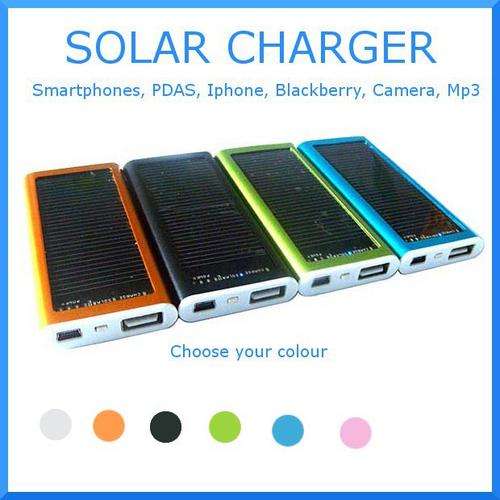 Universal Solar Charger For Smart Phones, Mobile Phones, Camera, MP3/MP4 1200mAh