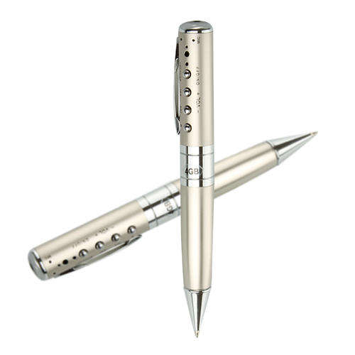 4GB Spy Pen Style Sound Recorder with MP3 and Radio Function
