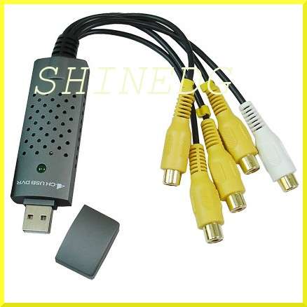 EASYCAP 4CH USB DVR Video Audio Capture CCTV Camera Recorder