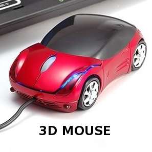 ***SALE*** PAIR of BLACK and RED High-Speed  CAR USB 2.0 3D Mouse
