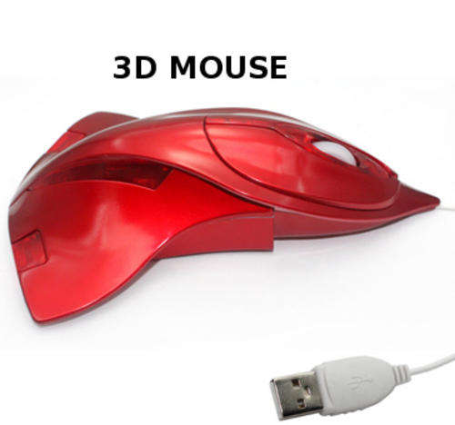 High-Speed Red Plane USB 2.0 3D Mouse - ON SALE