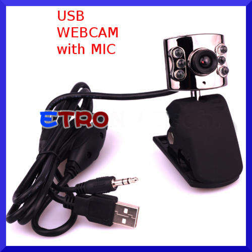 USB 6 LED Webcam for with MIC for SKYPE MSN