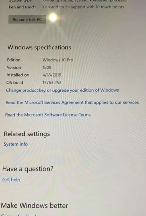 MICROSOFT SURFACE PRO 4 Core i5 6th Gen 4GB RAM 128GB SSD