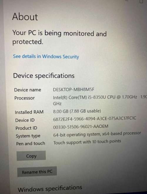 Bargain t480 i5 8th gen touchscreen,512 ssd , 8gig ram