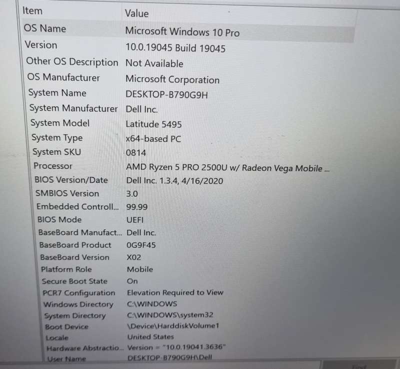 Dell Latitude 5495 AMD Ryzen 5 Pro