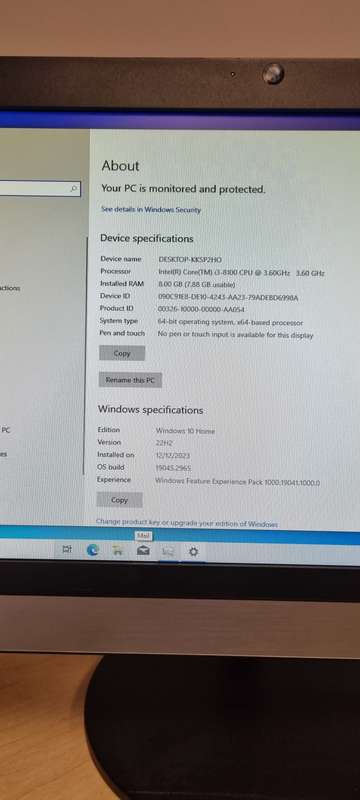 Lenovo i3 9th gen v330 all in one pc
