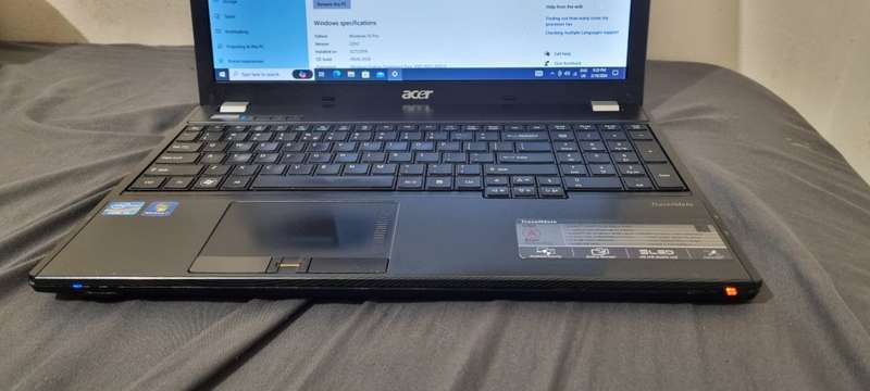 Acer travelmate 5760 i5, 8 gig ram 500gb hd
