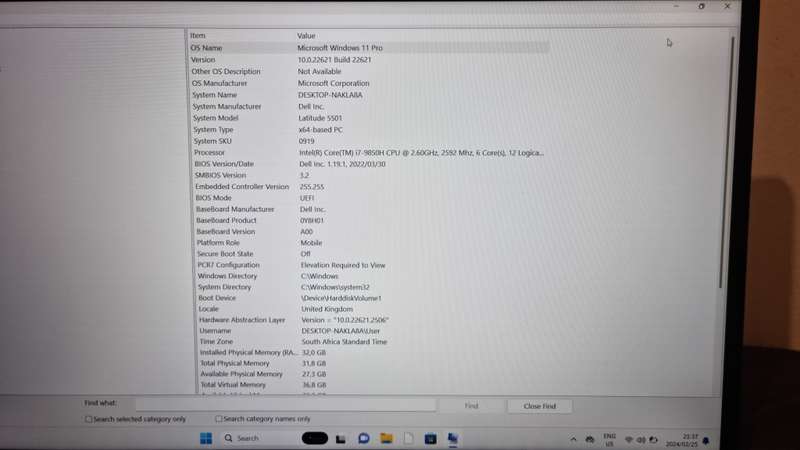 Dell Latitude i7 9th gen,32gb ram, 512nvme ssd, Fhd1080p