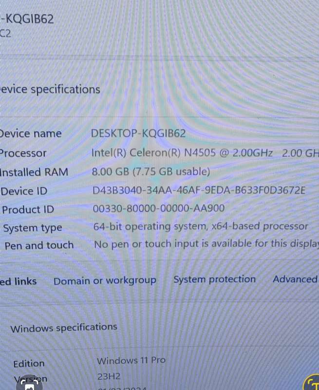 Intel nuc 11 micro pc, 128gb, nvme ssd, 4 Gb ram