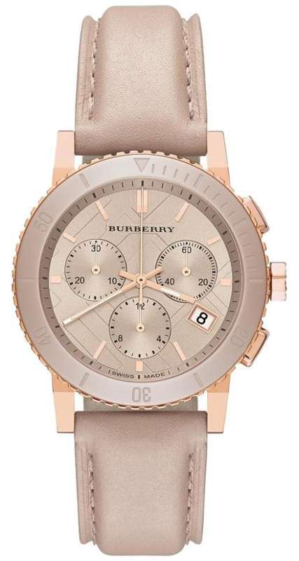 Latest BURBERRY The City Chronograph Quartz  Dress Watch (CLASSY GOOD LOOKS!!)
