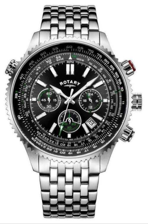 ROTARY Aviator Chronograph Gents Quartz Dress Watch"TOP BRAND ITEM!!"
