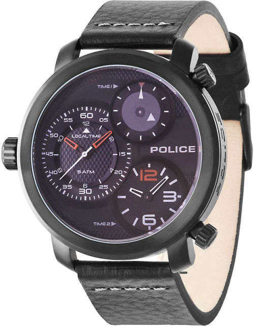 POLICE Mamba Triple Timezone Gents Quartz Dress  Watch"GREAT WATCH,BETTER PRICE!!"