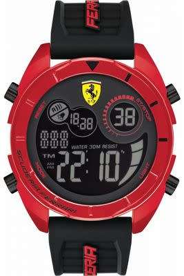 SCUDERIA FERRARI Forza Gents Digital Quartz Dress Watch"ONLY 1 AVAILABLE!!"