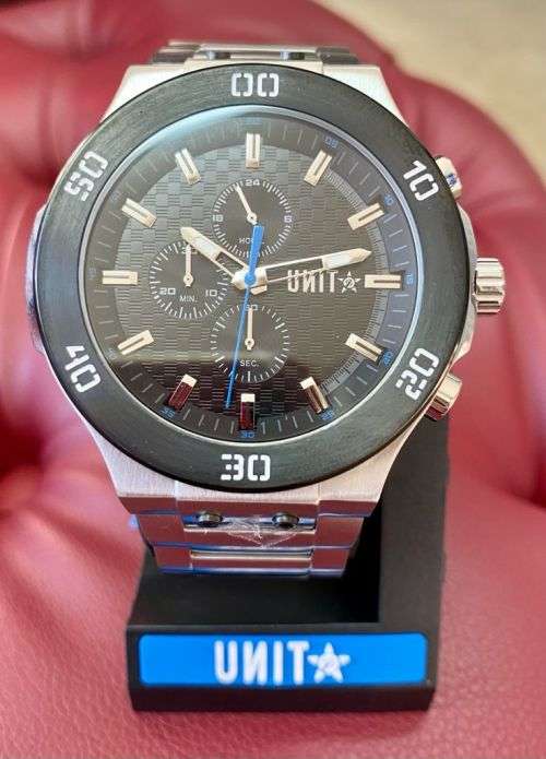 Unit Bolt Chronograph Gents Quartz Dress Watch(HOT NEW RELEASE!!)