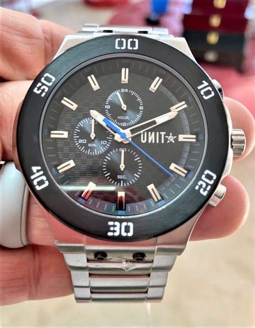 Unit Bolt Chronograph Gents Quartz Dress Watch(HOT NEW RELEASE!!)