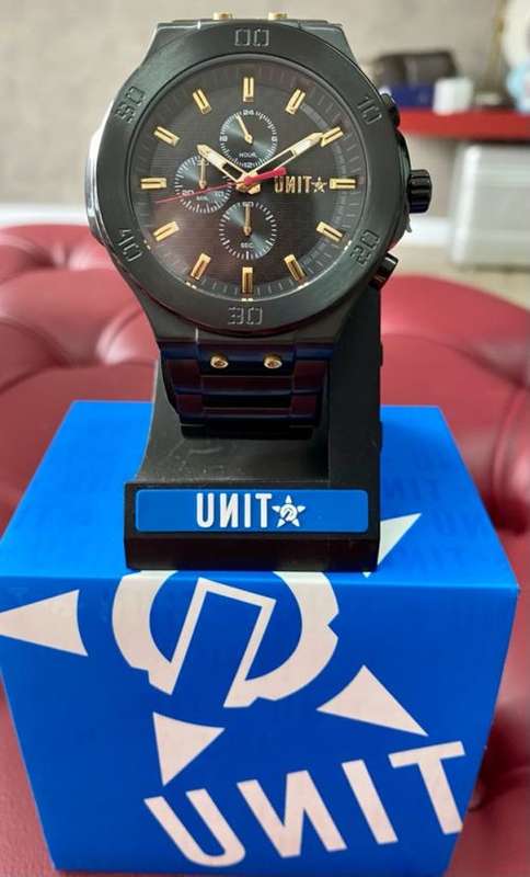Unit Bolt Chronograph Gents Quartz Dress Watch(HOT NEW RELEASE!!)