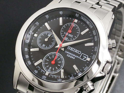 Latest SEIKO Gents Tachymeter 1/20 sec Chronograph Watch