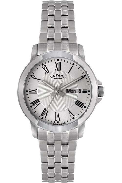 NEW ROTARY Gents Stainless Steel Calendar Watch(R4599)