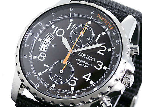 New SEIKO Military Band Chronograph Gents Watch"SANTA'S FAVOURITE!!"