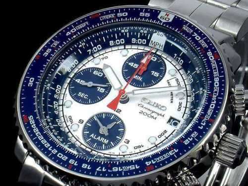 New SEIKO Flightmaster Pilot Gents Chronograph Watch"R5999"