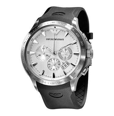 *NEW* EMPORIO ARMANI AR0634(WHITE DIAL) Choronograph watch**CLASSY FOR ALL OCCASIONS!!**