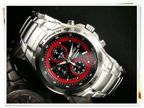 New SEIKO Daytona F1 Racer Chronograph Gents Watch"VERY RARE-RED INSERTS!!"