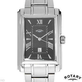 NEW ROTARY Silver Stainless Steel Gents Watch*IN STOCK*