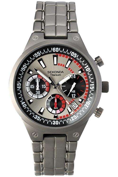 SEKONDA(FULL TITANIUM) Chronograph Gents Watch*BEST VALUE FOR MONEY!!*