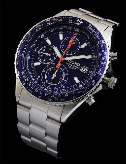New SEIKO Aeronautical Sliderule Aviator Chronograph Gents Watch(MUST HAVE SEIKO!!!)