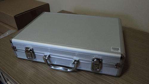 15 Slot Silver Alluminium Watch/Jewellery Case