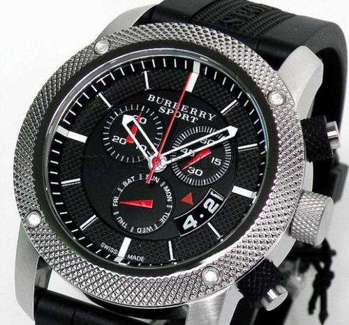 BURBERRY Sports Black Chronograph Gents Watch(Stunning Timepiece)