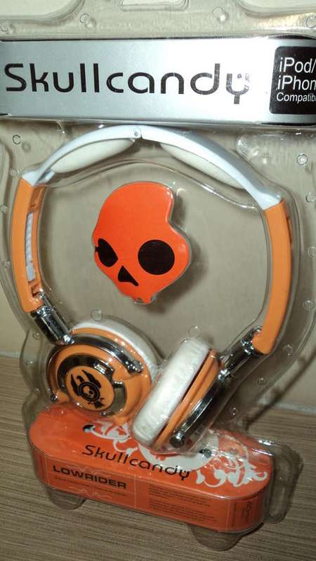 SKULLCANDY LOWRIDER Orange/White Headphones(IN STOCK!!!)