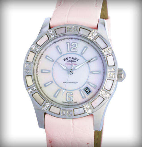 *NEW* ROTARY Ladies Mother of Pearl Dial**CRYSTAL** Watch**NEW ARRIVAL**