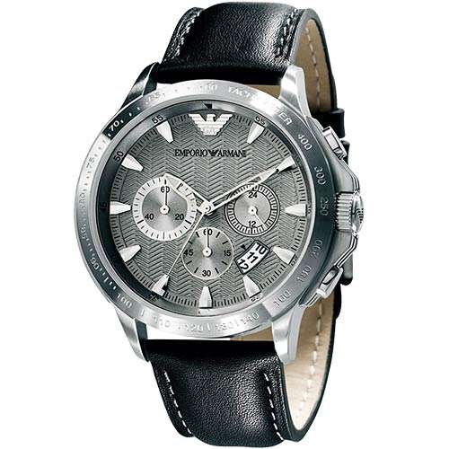 *NEW* EMPORIO ARMANI AR0635(GREY DIAL) Choronograph watch**1 AVAILABLE**