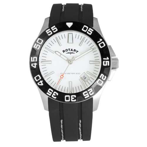 Brand New ROTARY Gents Divers(300M) Black Rubber Strap Watch*MARCH MADNESS SALE!!*
