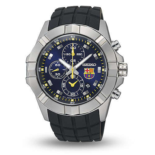 Latest SEIKO *Barcelona FC*Split Sec Tachy Chronograph Gents Watch(SPECIAL EDITION)